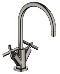 Dornbracht Waschtisch ELB mit Ablaufgarnitur Tara. 22513892 Dark Platinum matt