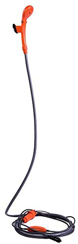 Dioche Doccia da campeggio portatile, 12 V, con spina per auto, kit doccia portatile per esterni, adatto per campeggio, canottaggio, pesca, pulizia animali domestici