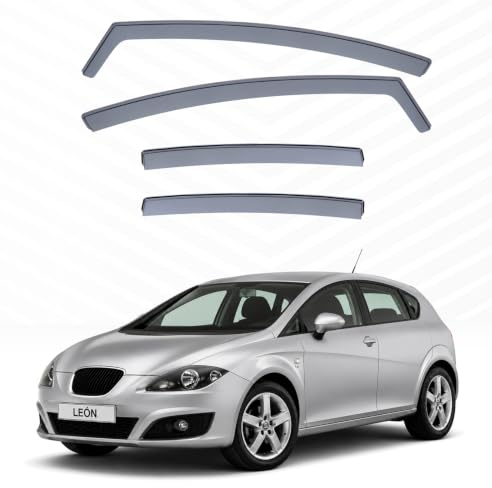 Modifycar Windabweiser passend für Seat Leon II | 2005-2012 Scheibenwischer vorne + hinten