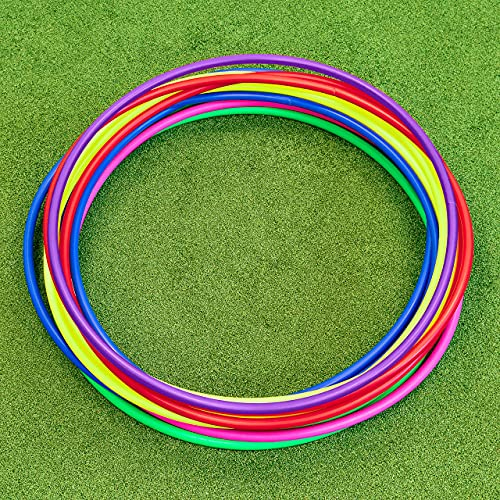 METIS Hula-Hoop-Reifen – Fitness & Tanz | Kinder, Schlue, Turnen | 6er oder 12er Bündel – Multifarbige | 4 Größen erhältlich: 45 cm, 60 cm, 76 cm & 92 cm (60 cm, 6er Bündel)