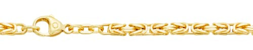 Goldkette Königskette Länge 18,7cm - Breite 3,2mm - 585-14 Karat Gold