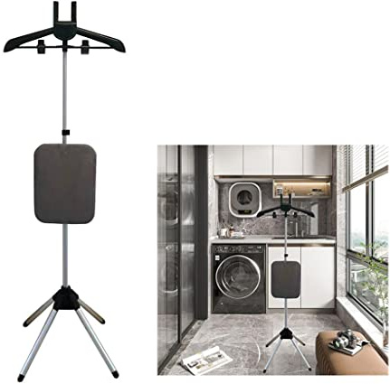 LOGAUT Mini Tabla de Planchar Plegable Vertical de Pie/Sentado Tabla de Planchar de Mano Tabla de Planchar Portátil con Colgador Puede Ajustar La Altura Instalación Simple