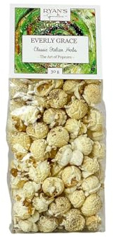 Everly Grace Popcorn – Classic Italian Herbs, 30 g – Savoury Popcorn Bags with Italian Herbs from Our Manufactory in Augsburg, Germany