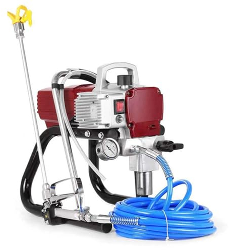 Pulverizador de pintura con soporte eléctrico, pulverizador sin aire de alta presión profesional Máquina de pulverización de pintura eléctrica Herramienta de pintura multiusos Equipo de mejoras