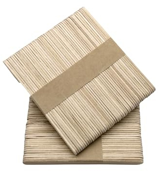 Wood Craft | Lollipop Sticks | Wooden Popsicle Sticks | Natural | Pack of 100 Sticks