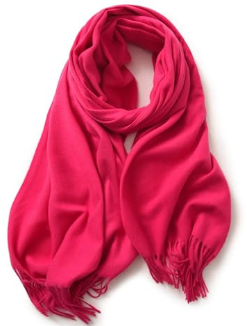 KARMA.DIEM Écharpe Femme et Homme Hiver – Toucher Cachemire & Mérinos – Ultra Douce, Chaude et Moelleuse – Maxi Châle XXL 180x65cm – Pashmina Élégante Idée Cadeau