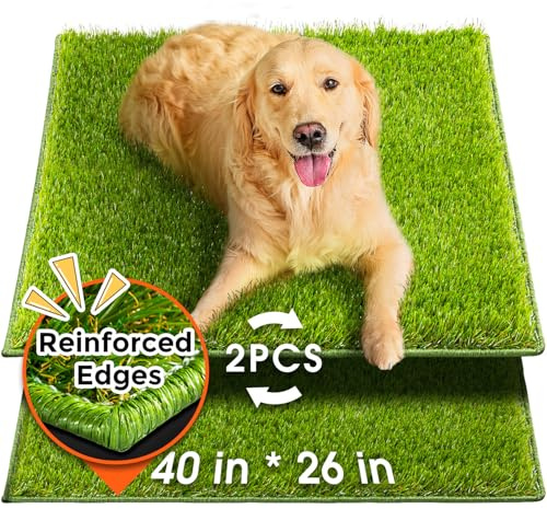 Hompet Artificial Dog Grass Pad for Dogs, 40x26, Easy to Clean with Drainage Holes