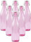 KWARE Botellas de vidrio de estilo vintage de 1 litro, ideales para uso doméstico o comercial, llenar con agua, vino, licor, aceite, cerveza, licor o cordiales (rosa)