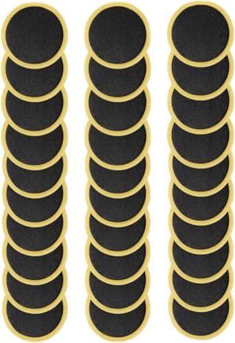 30 Pcs Bycicles Inner Tube Puncture Patches Glueless Tire Puncture Repair Patches for Motorcycle Road Mountain Bicycles Tire Puncture Patches Repair Simple Self Adhesive Bicycles Tire Repair Kits