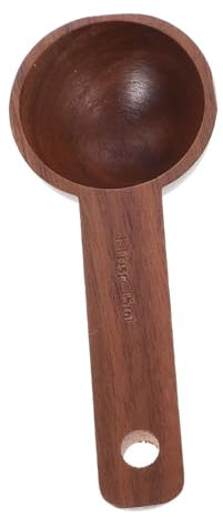 HOLIDYOYO Coffee Scoop Measuring Spoon for Coffee Tea Seasonings Multi-Function Kitchen Tool Natural Walnut Wood Easy to Clean Present