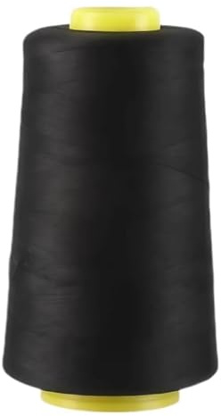 Sytråd, polyester, symaskingarn för kläder, stickning, 2744 m, svart