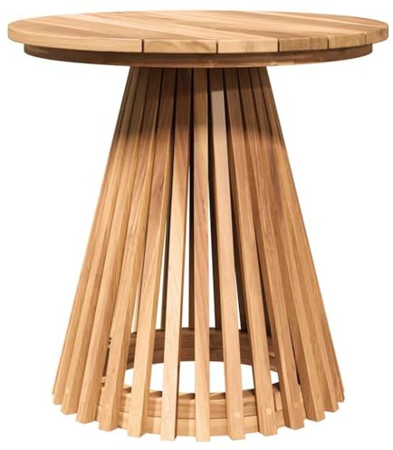 vidaXL Beistelltisch Braun 50 x 50 x 49,5 cm Massivholz Teak
