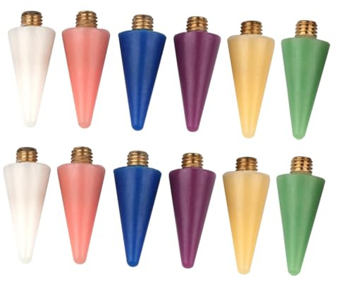 Warmhm 12pezzi Penna Per Unghie Punta Ricambio Raccoglitore e Per Decorare Lavori Artigianali Art Include Punte in Cera