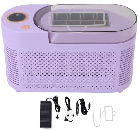 Ejoyous Piccola Macchina per di Ghiaccio Mini Gelati per Tavolo da Tavolo Pronto per il Cimera per il Campeggio per Auto con una Connessione Auto da 12 V (Spina europea)