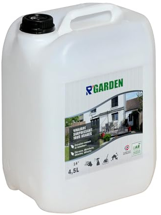 R’GARDEN – Vinaigre Surpuissant 14° Tous Usages | Détartrant, Dégraissant et Désinfectant Naturel | Entretien Maison & Extérieurs | Fabriqué en France (4500ml)