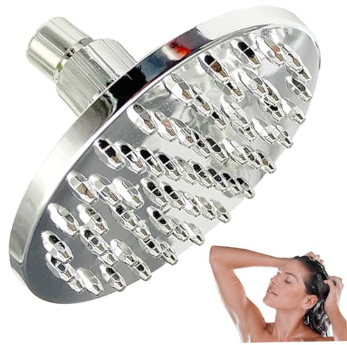 Pommeau de douche à effet de pluie, rond 5, 9 pouces, rotatif, à économie d'eau, avec filetage 3/4 pouces, pour salle bain, douche, maison, Spa, têtes remplacement