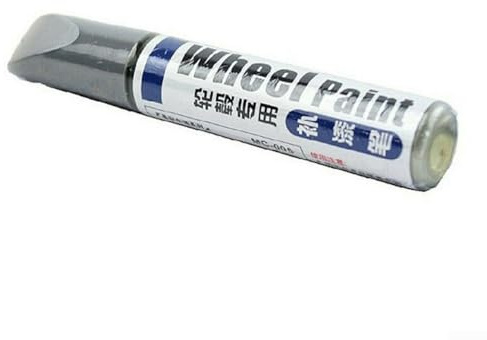 Emiif Ausbesserungsstift für Leichtmetallfelgen, mit Pinsel für Alufelgen, 12 ml Kratzer-Reparatur-Lack-Werkzeug zum Eindämmen