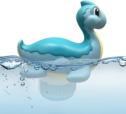 Spa-Tablettenhalter – Schwimmender Poolspender, Chlor-Chemikalien, lustiges Cartoon-Design, Verstellbarer Ringschwimmer | Hinterhof, Terrasse, Garten, Haus, Schwimmen, Wartung, Reinigung