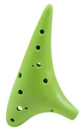 Ocarina A 12 Fori Con Chiave In Do Maggiore Adatta A Principianti E Appassionati Strumento Ocarina(Green)