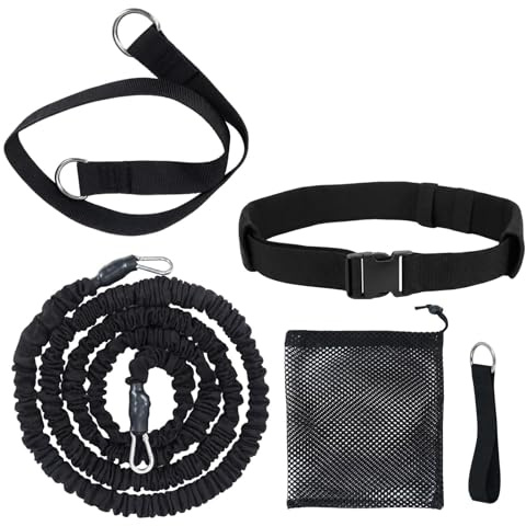 Schwimmgürtel für Pool, 2.5-7.5 M Schwimmgurt mit Elastischen Gummibändere, Schwimmhilfe Erwachsene Pool, Schwimmtrainer Gürtel für das Schwimmtraining