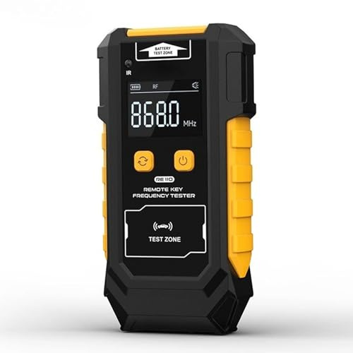 banapoy Tester di Frequenza Chiave Remota, Rilevamento Segnale a Infrarossi 315/433/868/902 MHz, Rilevatore Telecomando per Auto, Tester Batteria Pulsante Schermo LCD