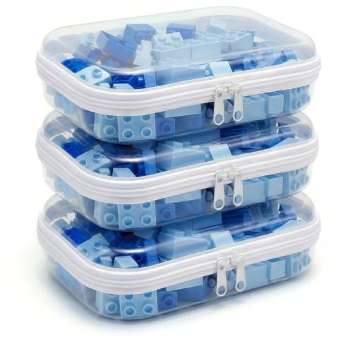3PCS Trousse de Toilette Transparente Avion Boîte de Rangement Rigide Étanche pour Cosmétiques Jouets et Médicaments, Organisateur de Voyage Pochette Maquillage pour Homme et Femme