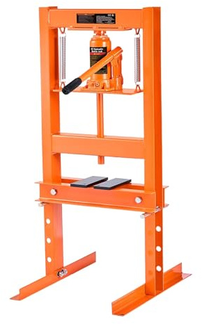 KVSWBRE Cric per Auto Pressa idraulica da Officina Pressa idraulica da 6T con Telaio ad H per Garage/Officina Pressa da Officina con Piastre di pressatura CRIC A PANTOGRAFO
