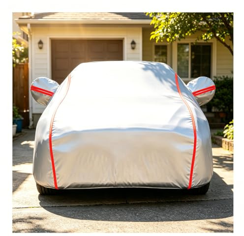 Outdoor Autoabdeckung für Tesla Model S Plaid, wasserdichte und Atmungsaktive, Geeignet für Garagen, Kratzfest, Sonnen- und Regendicht, Allwetter, Geeignet für alle Jahreszeiten.