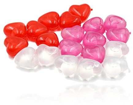 West5Products 20x Heart Shaped Reusable Ice Cubes
