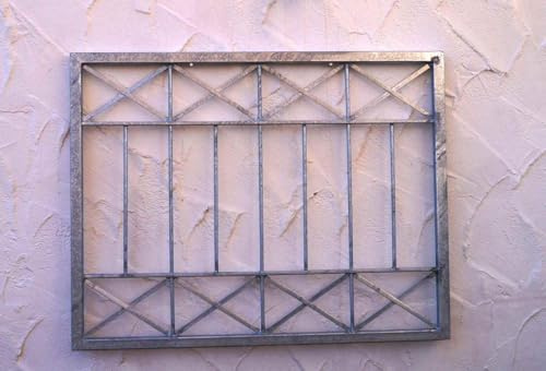 Gabella Metall Gitter Sicherheitsgitter Fenstergitter Crossline Z80/100 Verzinkt
