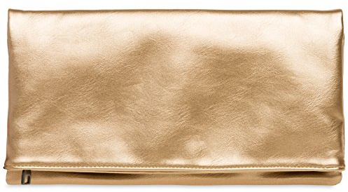Caspar TA392 elegante Damen Briefumschlag Clutch Tasche Abendtasche