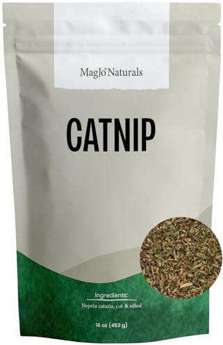 MagJo Naturals Farm Direct Catnip, Freshest Available, Bulk Bag (1 Pound)
