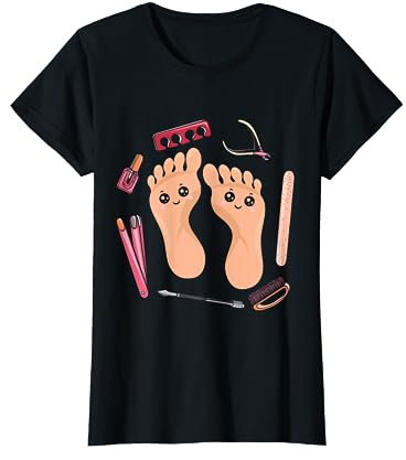 Fußpflege Pediküre lachende Füße T-Shirt