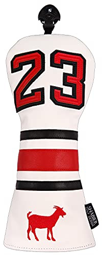 SHABIER, Cubierta para cabeza de palo de golf, estilo deportivo para madera Taylormade M5 o M6, 23 Fairway, Blanco