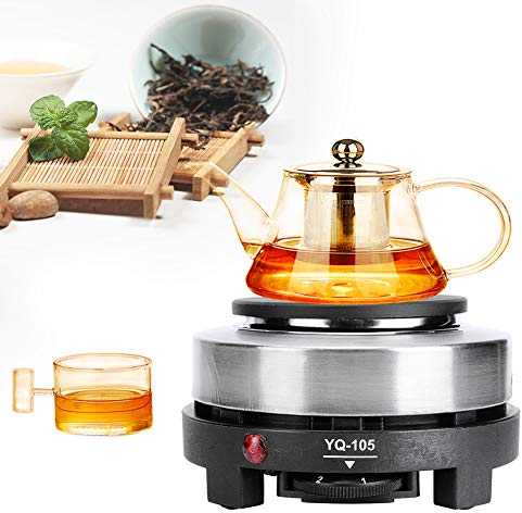 Hornillo Electrico, Portatil Placa Eléctrica de Cocina 220V 500W Mini Placa Caliente Multifuncional Calentador de Placa Casa Calentador de Agua de Té y Café para Cocinar Gachas de Sopa Olla Caliente
