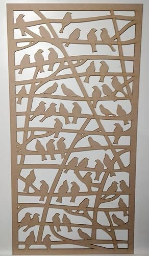 LaserKris Dekoratives Sichtschutzgitter für Heizkörper, 6 mm dick, MDF-Platte (1200 mm x 610 mm) PP186