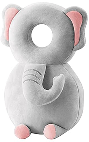 Baby Head Protector,Toddler Baby Walking Head Neck Back Protection Backpack Toddler Head Protection Cushion Adjustable Infant Cushion Backpack Anti-Fall Safety Pads for Walking Crawling (Grey)