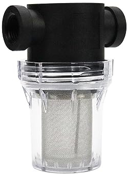 BBTISG Wasserpumpe Filter, 200 Mesh Wasserpumpe Filter Inline Mesh Bildschirm Wasserpumpe Filter High Flow Pipeline Filter Garten Interface Sieb (1/2 Zoll Schnittstelle)