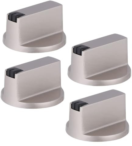 KITANDOVE 4stücke Ersatz-gasherd-knöpfe Aus Metall Passend Für Gasherde Einfache Installation Modernes Design Für Optimale Temperaturregelung Langlebige Küchenzubehörteile