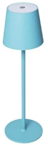 SMART-J Lampada Ricaricabile LED da Tavolo Easy Circle – 3 Temperature di Luce, 6 Ore di Autonomia, Design Moderno, Interruttore Touch, USB Ricaricabile (Azzurro)