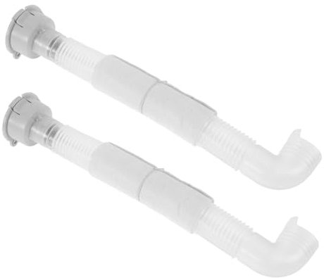 Uonlytech 2pcs Washing Machine Drain Pipe Seal Hose Drain Pipe for Sink Washer Hose Extension Adapter for Washing Machine