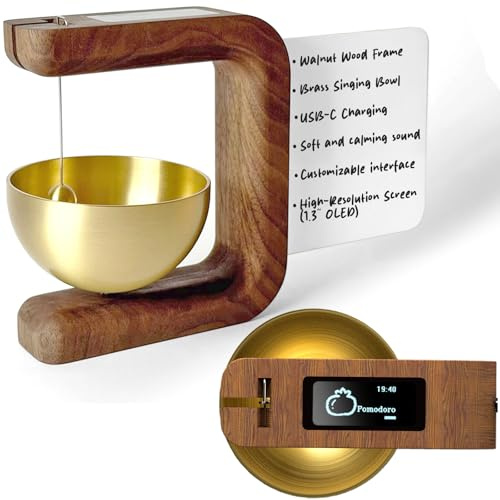 Pro Timer P2, Temporizador Pomodoro con Pizarra Magnética, Escritorio | Señales Audiovisuales Precisas, Ayuda a Gestionar tu Tiempo, Reduce la Fatiga con Descansos Regulares