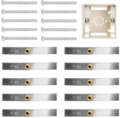 Girihe 10 Pack Electrical Back Box Repair, Universal 86 Type Back Box Repair Clips Socket Boxx Repairr Kit, Electrical Socket Repairr for Fixing Cable Junction Boxes and Securing Soket Base Boxes