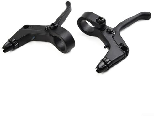 Eawfgtuw 1 paire de leviers de frein pour enfants - Pour VTT, BMX, VTT, vélo de route, en alliage d'aluminium léger - Noir