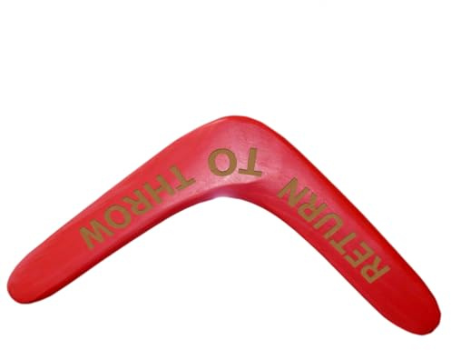 Personalisierbarer Holz Bumerang V Form – Handgefertigter Flug Bumerang mit individueller Gravur Text – Klassisches Outdoor Spielzeug für Kinder & Erwachsene – Ideal für Garten, Park & Camping