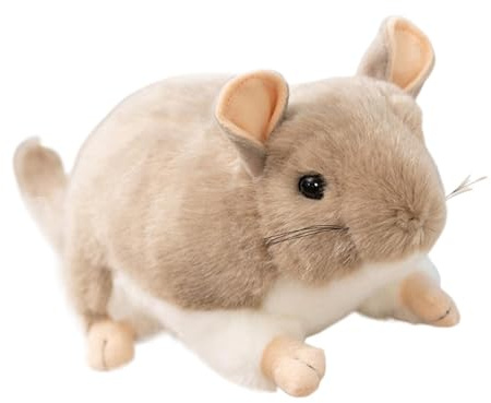 Chinchilla Kuscheltier Beruhigendes, weiches Plüschtier für kleine Tiere | Zubehör für Frettchenkäfige Zum , , Verstecken, Nestbau, , Kuscheln auf Reisen und zu Hause