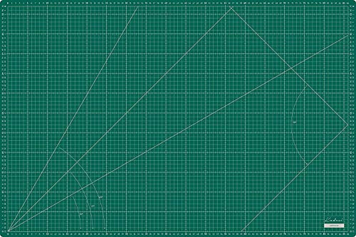 Base de corte grande 90x60 cm (A1) milimetrada en CENTÍMETROS y PULGADAS, auto cicatrizante - Kadusi