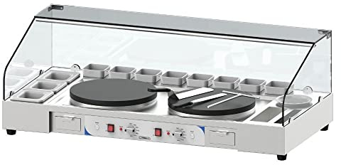 Casselin CPACCD40E - Plan de travail double pour crêpière