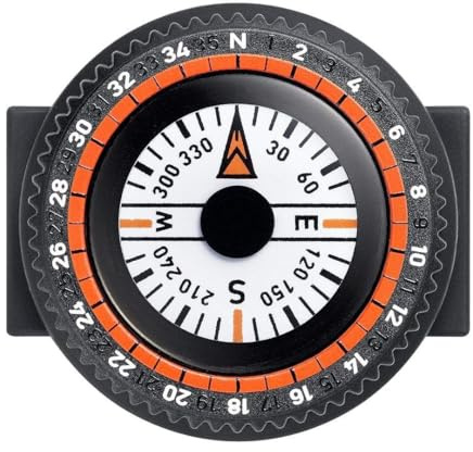 Luminox Kompass aus Edelstahl und Polycarbonat in der Farbe Schwarz 28mm, JAC.COMP24.PL