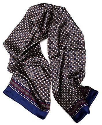 UK_Stone Klassisch 100% Seide Paisley Blumen Doppelschicht Halstuch Herren Schal 10MM